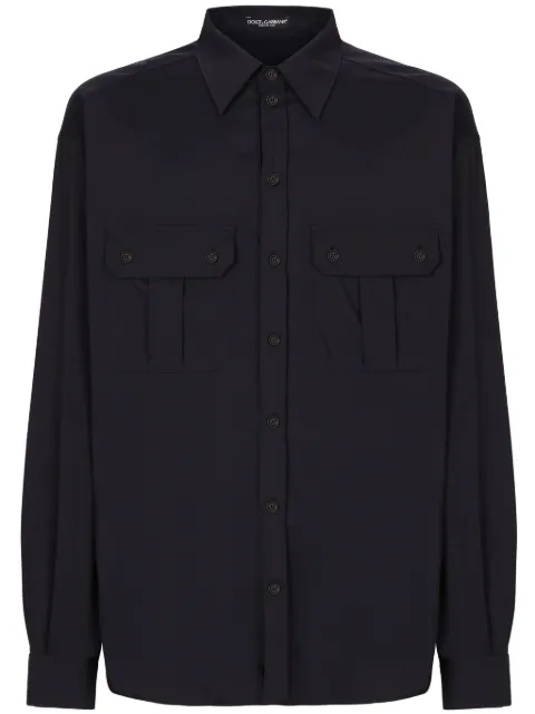 Dolce & Gabbana pleat-detail button-up shirt 