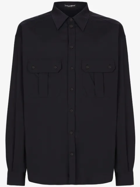 Dolce & Gabbana camisa con botones y detalle de pinzas