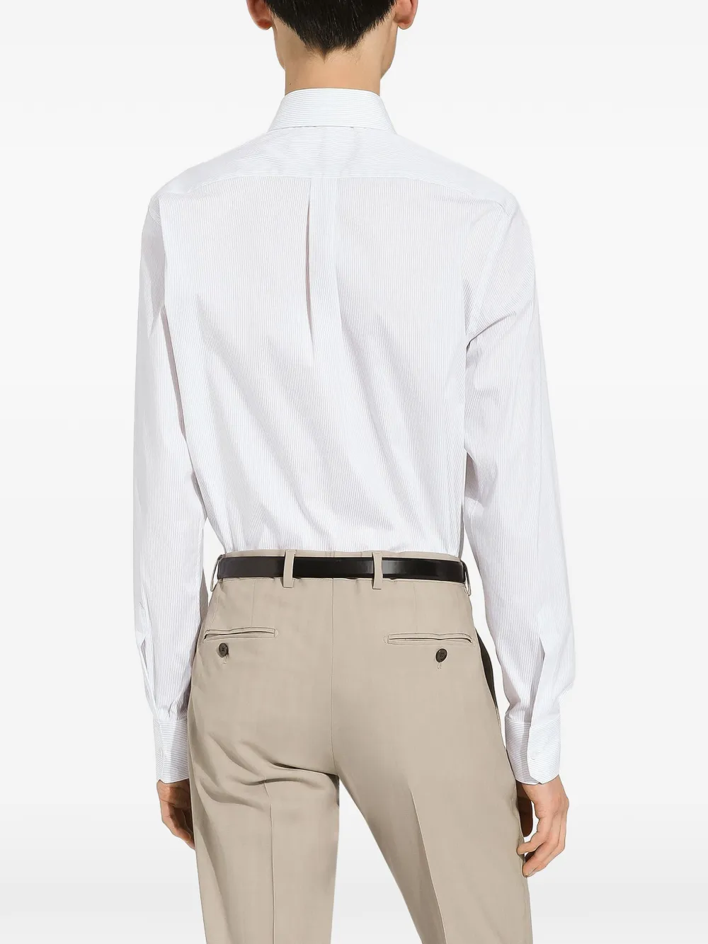 Dolce & Gabbana Stretch katoenen overhemd Wit