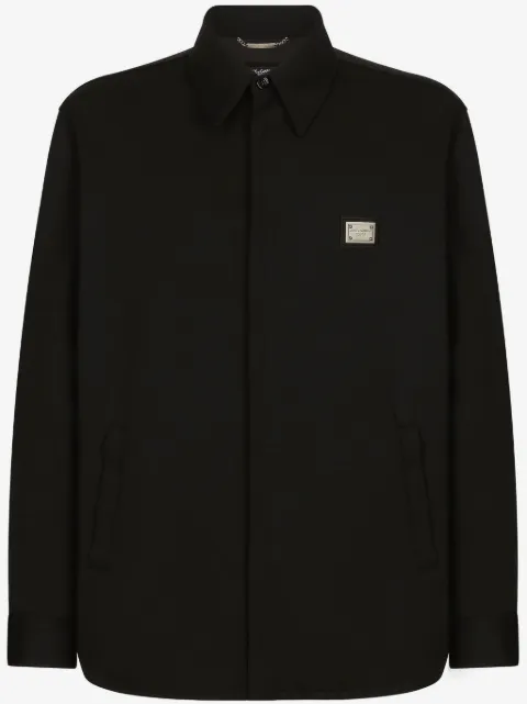 Dolce & Gabbana sobrecamisa con placa del logo