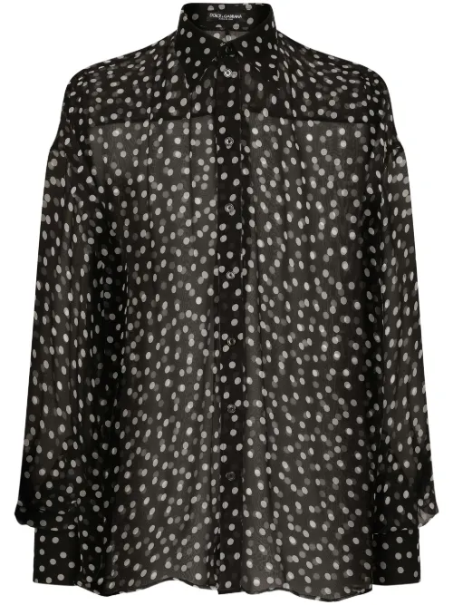 Chemise à pois - Dolce & Gabbana - Modalova