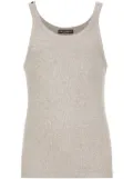 Dolce & Gabbana ribbed-knit vest top - Grey