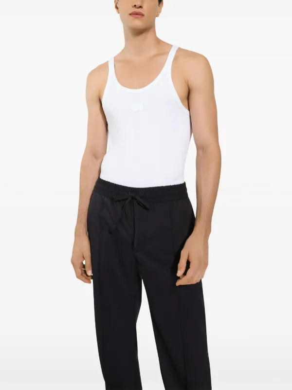 Tシャツ・カットソー DOLCE & GABBANA Ribbed tank top White G8PA8TFU7AV 22054779_52045002_600.jpg