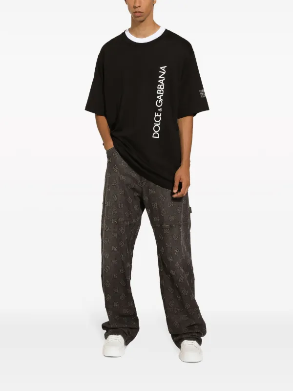 Dolce & Gabbana logo-print Cotton T-shirt | Black | FARFETCH CA