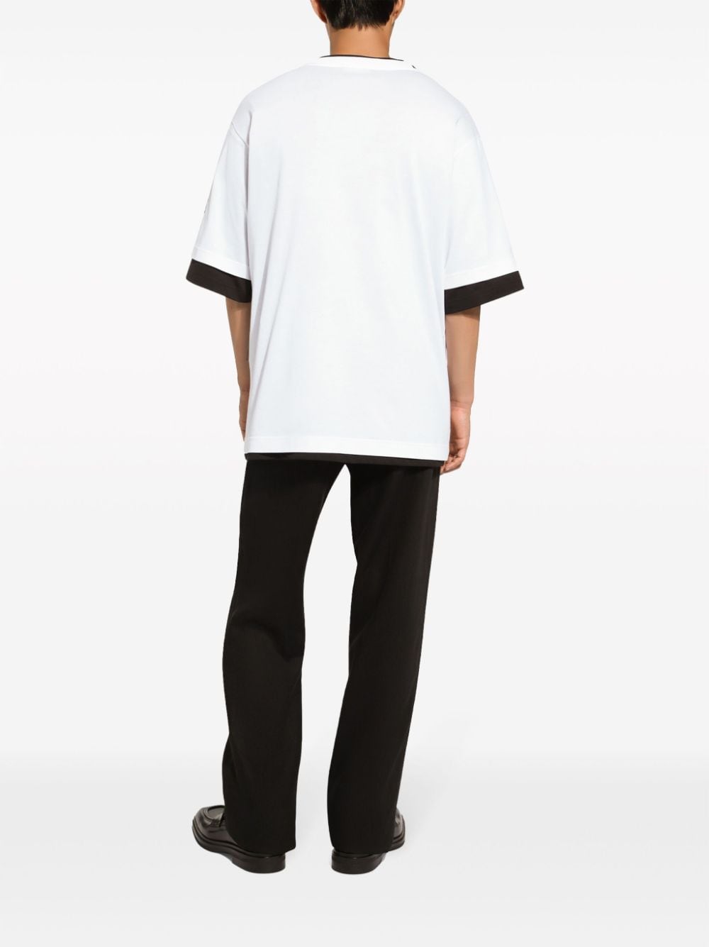 Dolce & Gabbana T-shirt met logopatch Wit