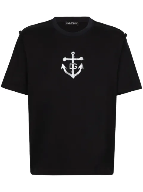 Dolce & Gabbana Marina-print cotton T-shirt 