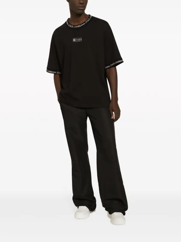 Dolce & Gabbana logo-print Cotton T-shirt | Black | FARFETCH