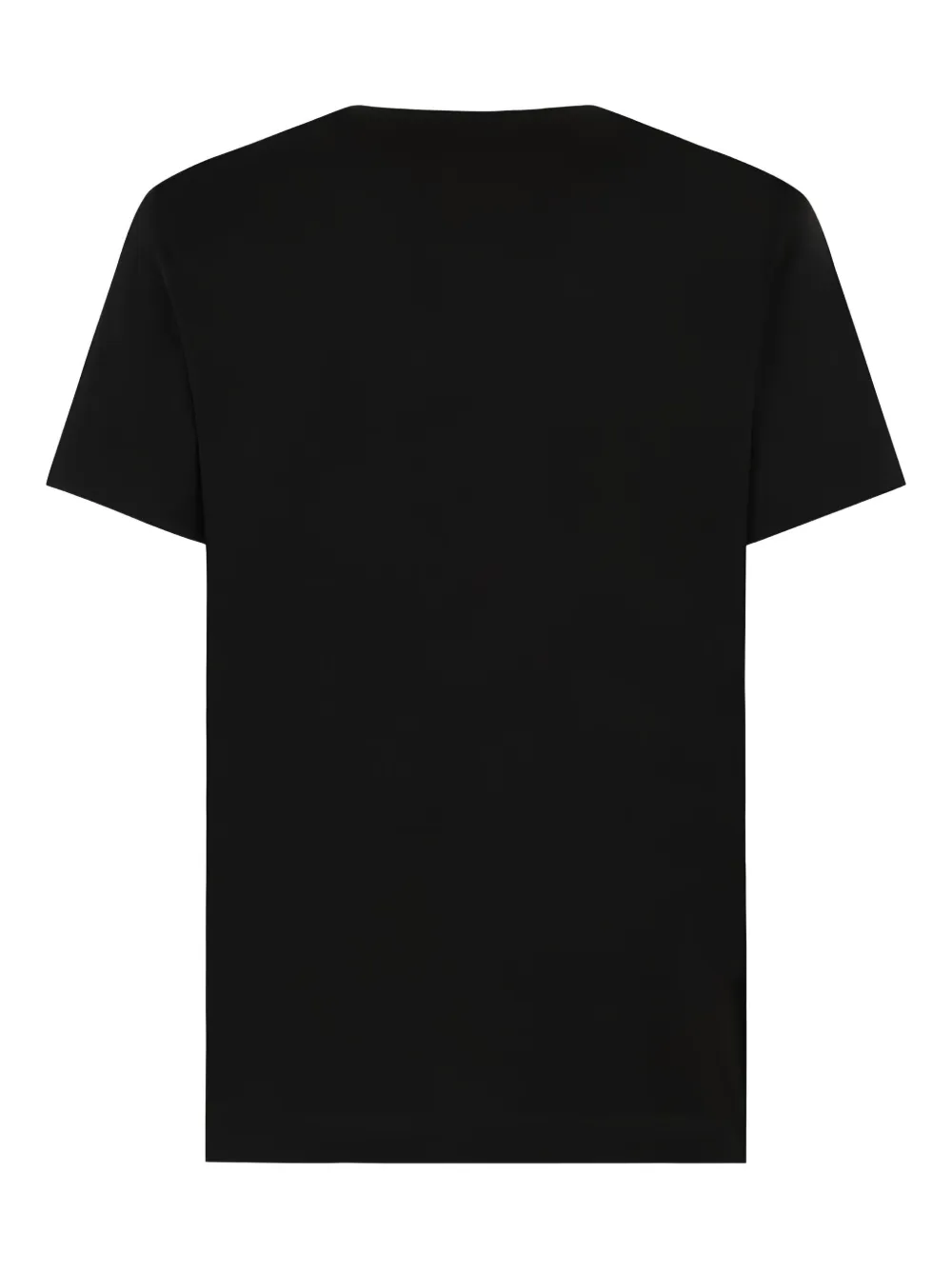 Dolce & Gabbana logo-embroidered T-shirt - Zwart