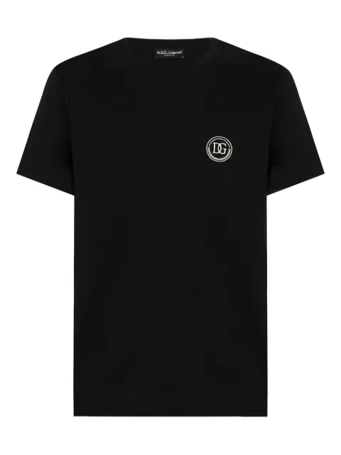 Dolce & Gabbana logo-embroidered T-shirt