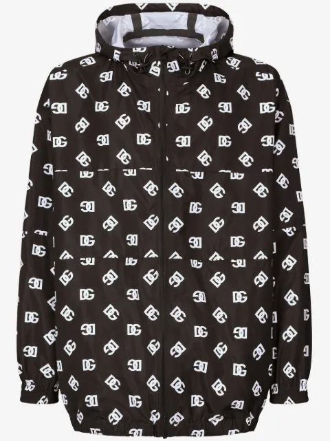 Dolce & Gabbana monogram-print hooded jacket