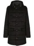 Dolce & Gabbana quilted cashmere single-breasted coat - Black