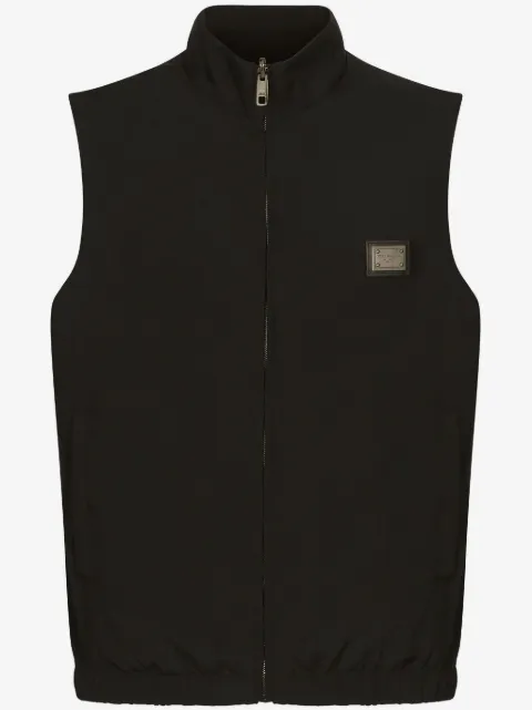 Dolce & Gabbana logo-plaque reversible gilet