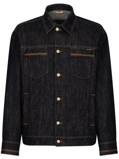 Dolce & Gabbana contrast-stitching denim jacket