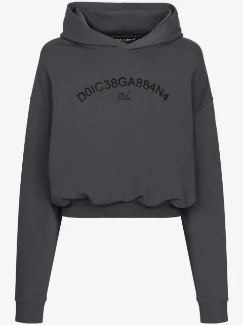 Dolce & Gabbana logo-print cotton hoodie
