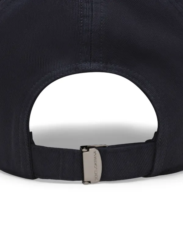 Dolce & Gabbana logo-embroidered Cotton Baseball Cap | Blue | FARFETCH