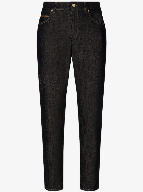 Dolce & Gabbana jeans rectos con placa del logo