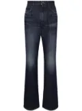 Dolce & Gabbana logo-applique long-length bootcut jeans - Blue