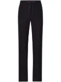 Dolce & Gabbana pressed-crease drawstring-waist track pants - Blue