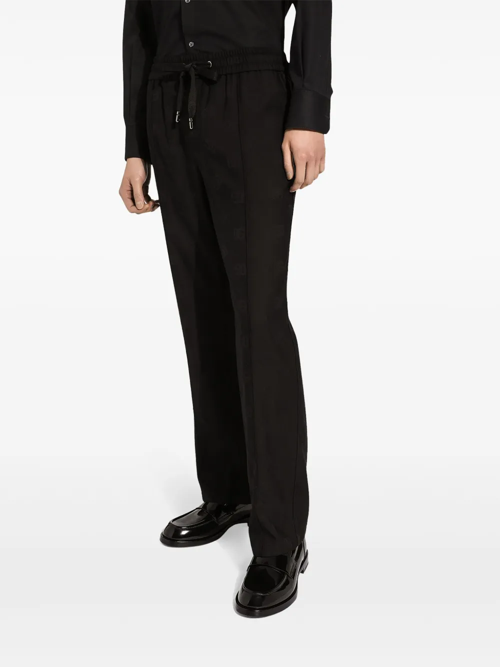DOLCE & GABBANA DRAWSTRING SLIM-FIT TROUSERS