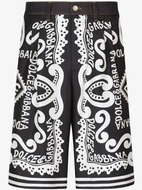 Dolce & Gabbana bermudas con logo estampado