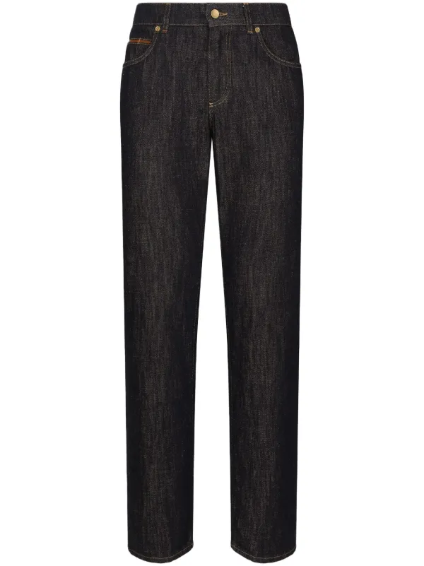 【関税＆送料込み】Dolce & Gabbana Five-Pocket Straight Leg Dolce & Gabbana - 5-pocket straight-leg jeans White - The Corner