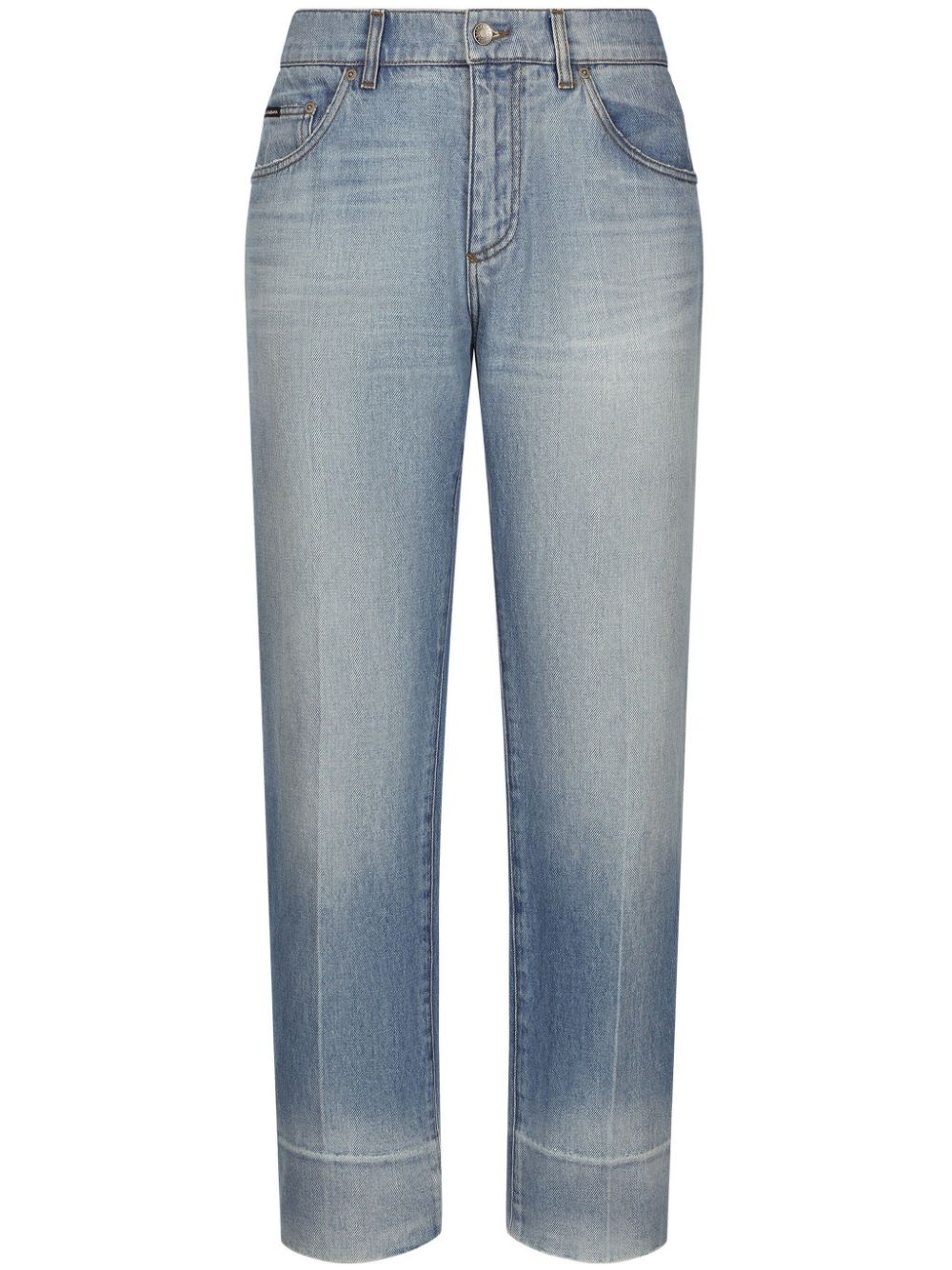 Dolce & Gabbana Classic Straight-legged Jeans In Blue