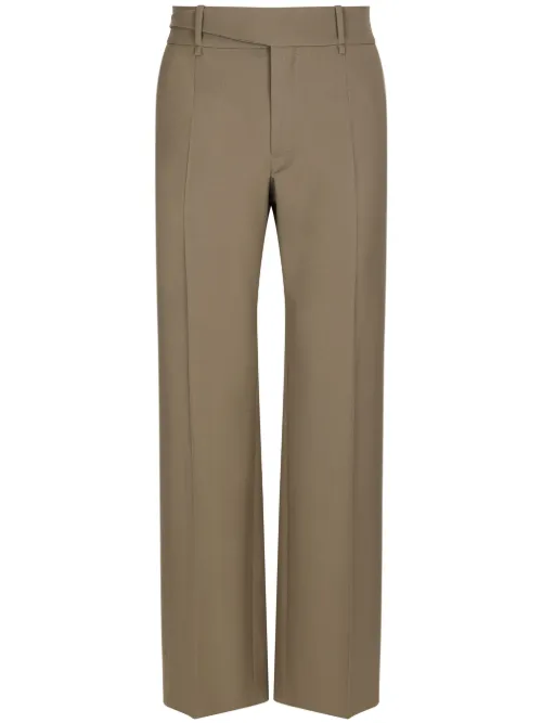 Pantalon en laine vierge à coupe droite - Dolce & Gabbana - Modalova