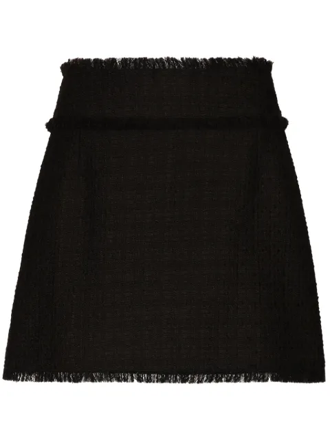 Dolce & Gabbana high-waist tweed miniskirt