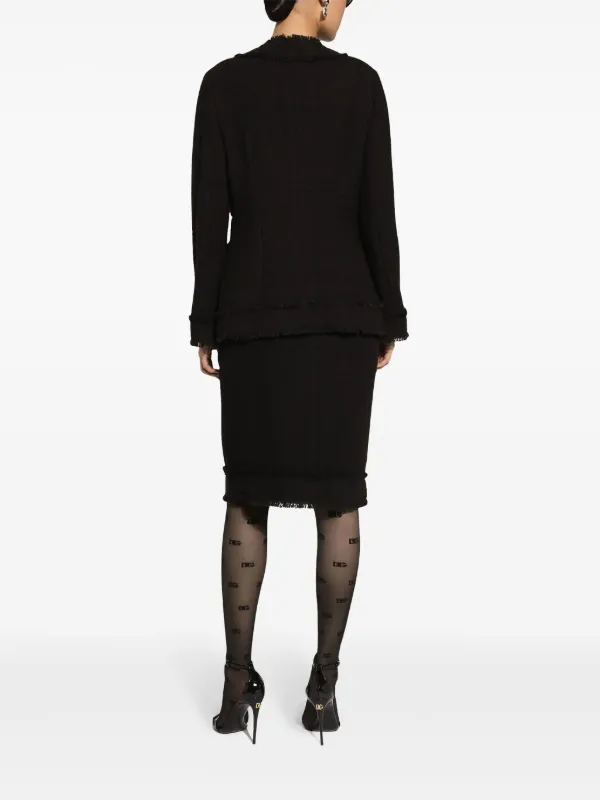 Dolce & Gabbana ツイード スカート Dolce & Gabbana ツイードストレートフィットスカート