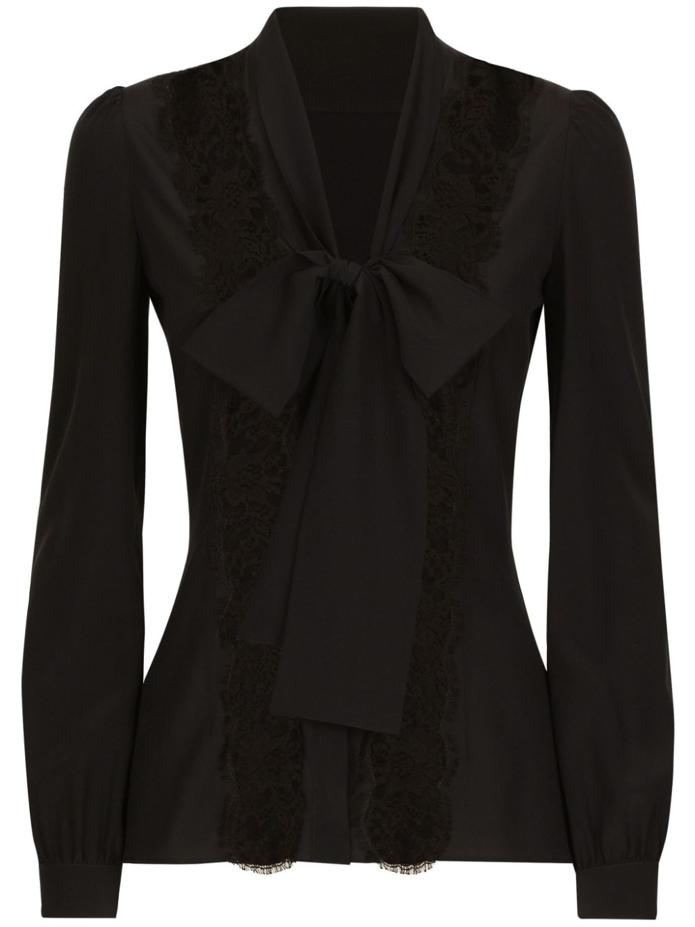 Dolce & Gabbana Camicia con fiocco - Nero