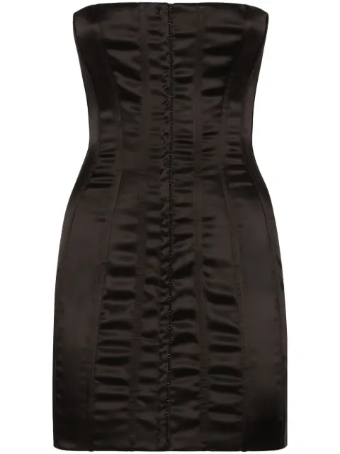 Dolce & Gabbana strapless satin minidress