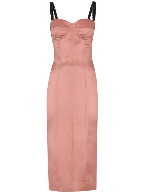 Pink dolce and gabbana dress best sale