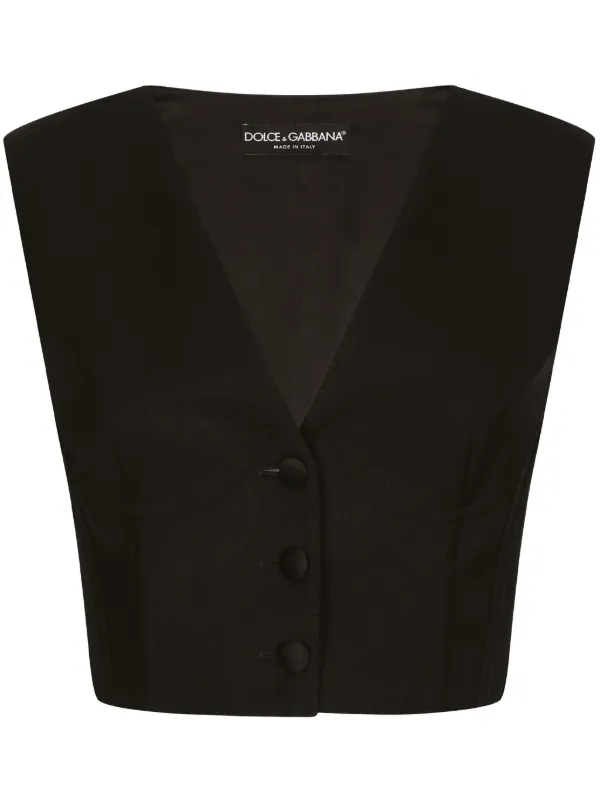 DOLCE&GABBANA ビスチェ Dolce & Gabbana クロップド ビスチェ | ブラック | FARFETCH JP