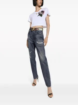 【DOLCE & GABBANA】ハイライズボーイフレンドジーンズ Dolce & Gabbana ハイライズ サルエル ボーイフレンドジーンズ