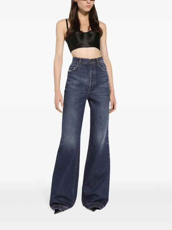 デニム・ジーパン Dolce & Gabbana SS23 FLARE JEANS (FTCGND_G8GZ9S9001) Dolce & Gabbana high-rise Flared Jeans | Blue | FARFETCH