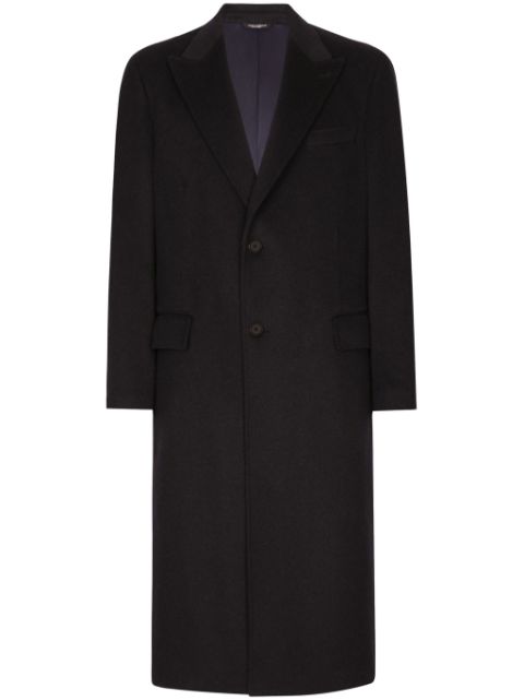 Dolce & Gabbana single-breasted cashmere coat Men