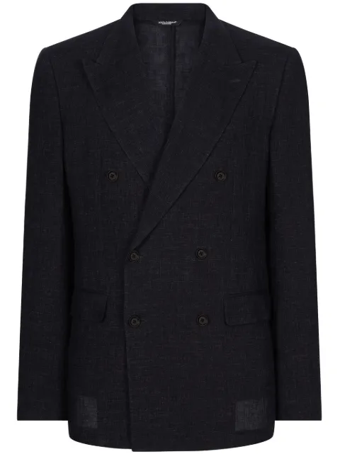 Dolce & Gabbana double-breasted linen blazer