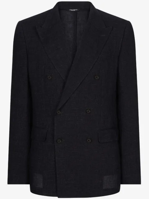 Dolce & Gabbana double-breasted linen blazer