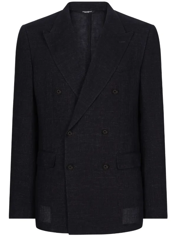 Dolce & Gabbana double-breasted Linen Blazer - Farfetch