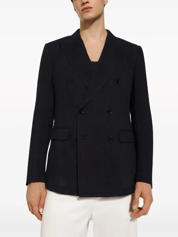 Dolce & Gabbana double-breasted Linen Blazer - Farfetch