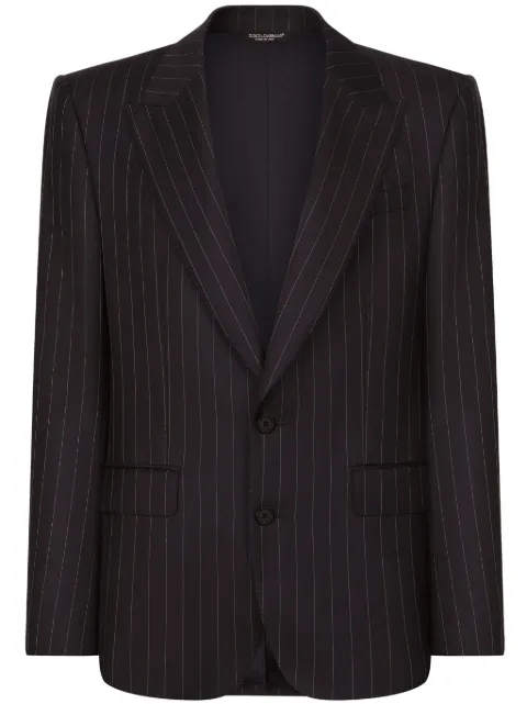 Dolce & Gabbana striped single-breasted blazer
