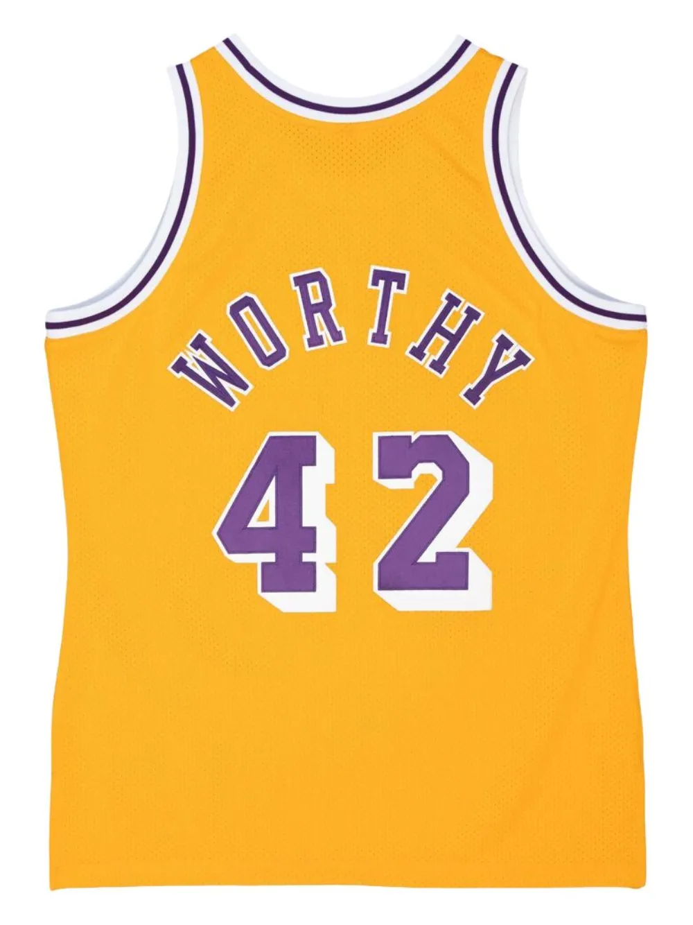 Mitchell & Ness "NBA LA Lakers 84 James Worthy" authentieke jersey Geel