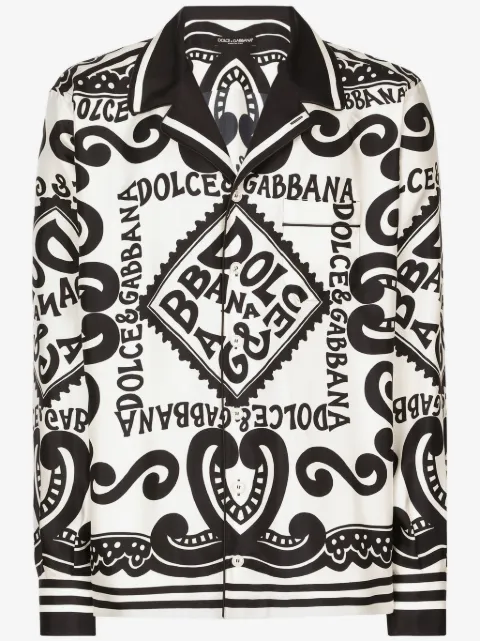 Dolce & Gabbana printed silk shirt