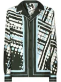 Dolce & Gabbana geometric-print silk shirt - White