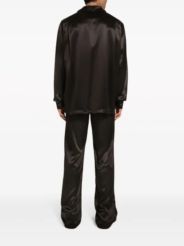 Dolce & Gabbana キューバンカラー シャツ | ブラック | FARFETCH JP