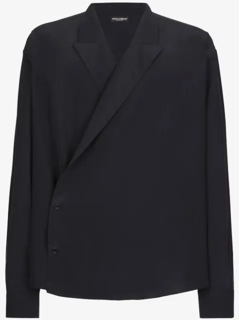 Dolce & Gabbana wrap silk shirt