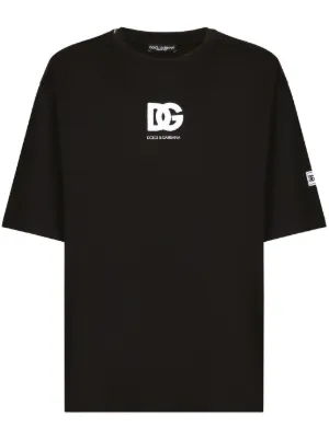 Dolce & Gabbana logo-print Cotton T-shirt | Black | FARFETCH CA