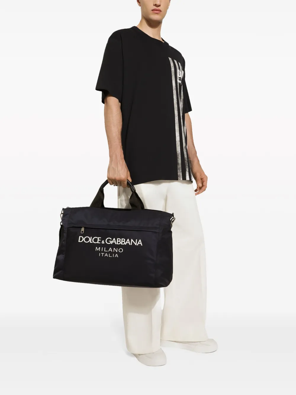 Dolce & Gabbana Gestreept T-shirt Blauw