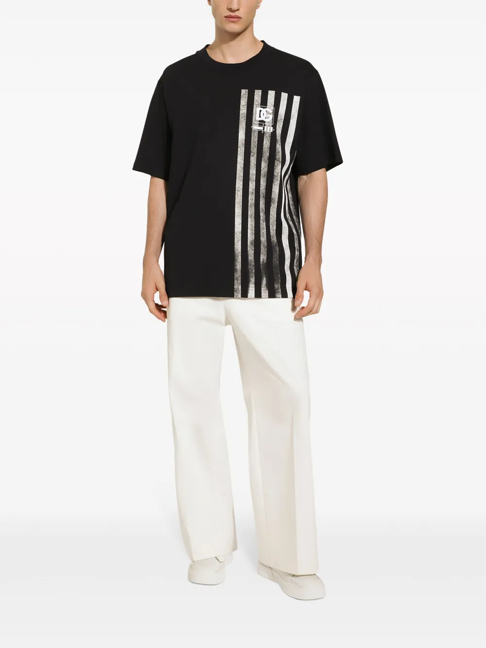 Dolce & Gabbana Gestreept T-shirt - Blauw