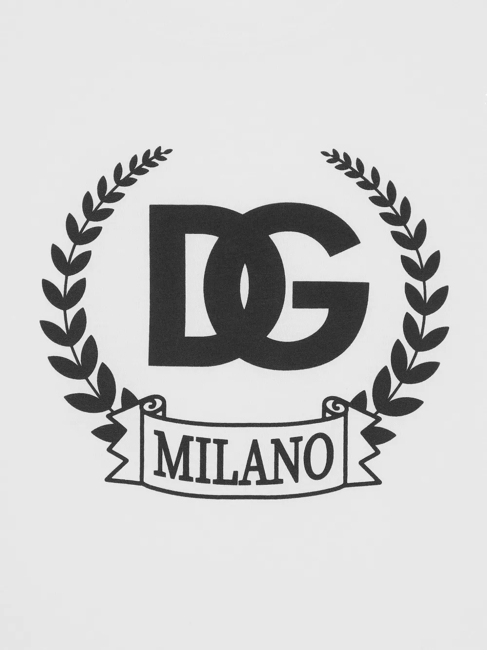 Dolce & Gabbana Short-sleeved Cotton T-shirt With Dg Print In Gray
